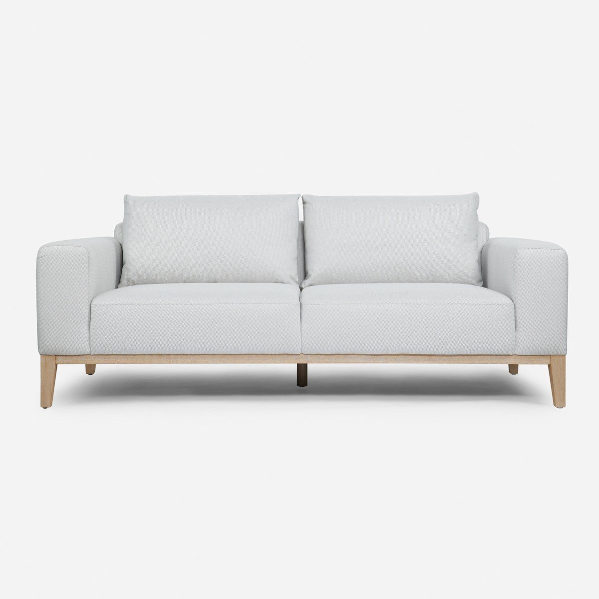 ROSEN - Sofá Rosen Bergen 3 Cuerpos Tela Gris Perla