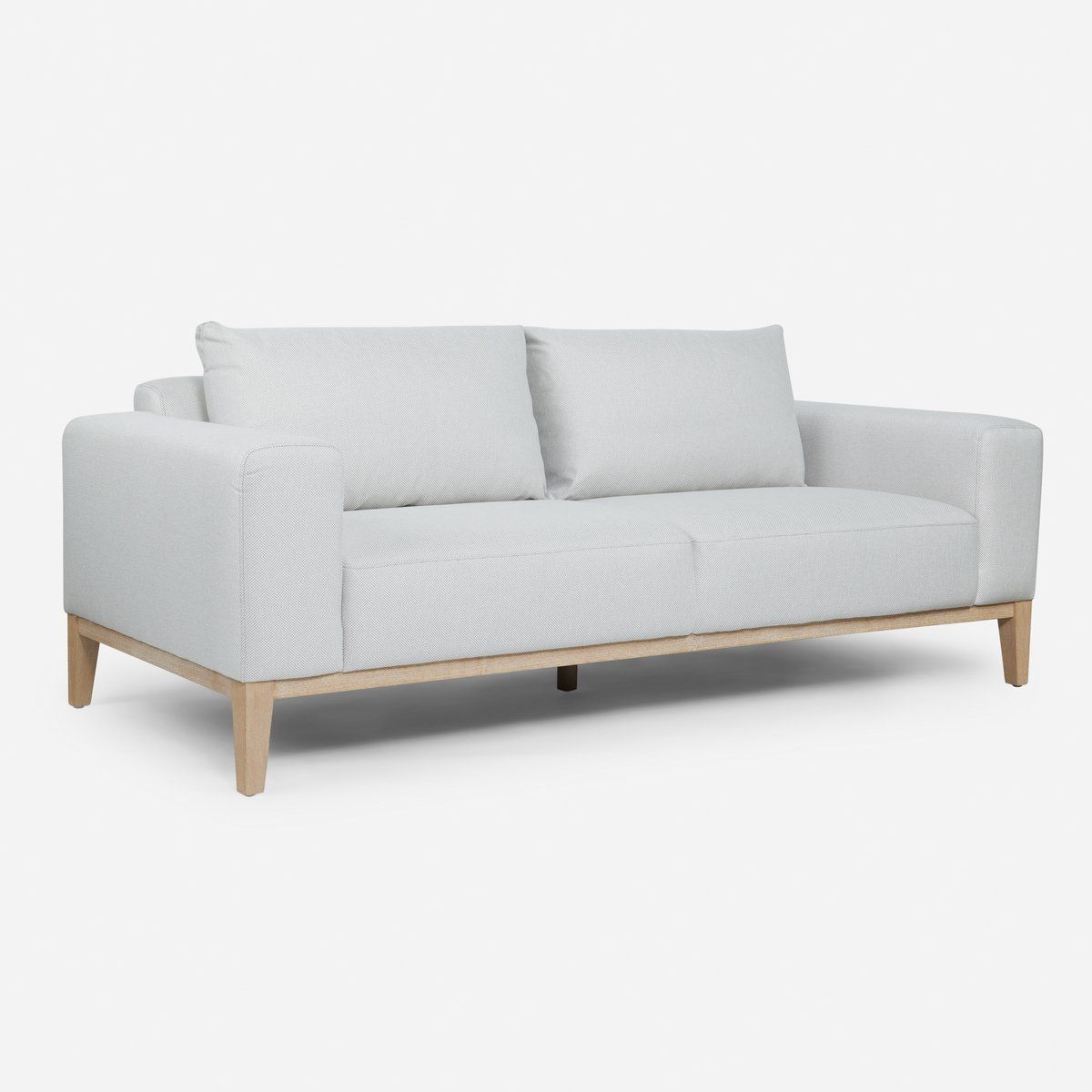 ROSEN - Sofá Rosen Bergen 3 Cuerpos Tela Gris Perla