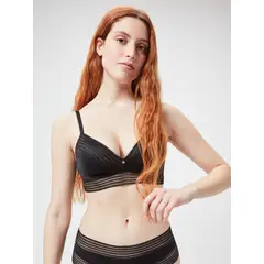 LISANTINO - Sostén tipo bralette Negro copas B y C