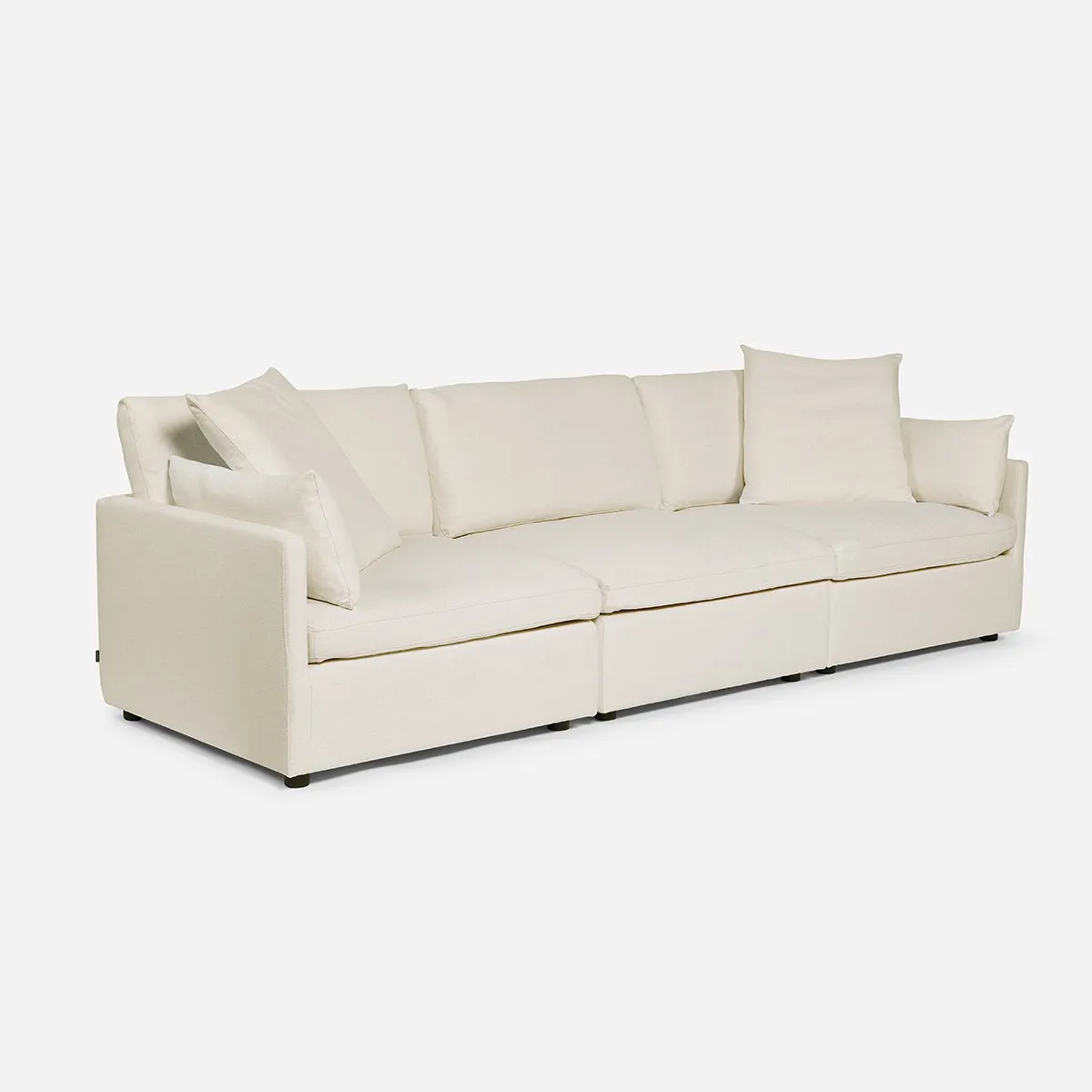 ROSEN - Sofá Seccional Rosen Georgia 3 piezas Tela Ivory