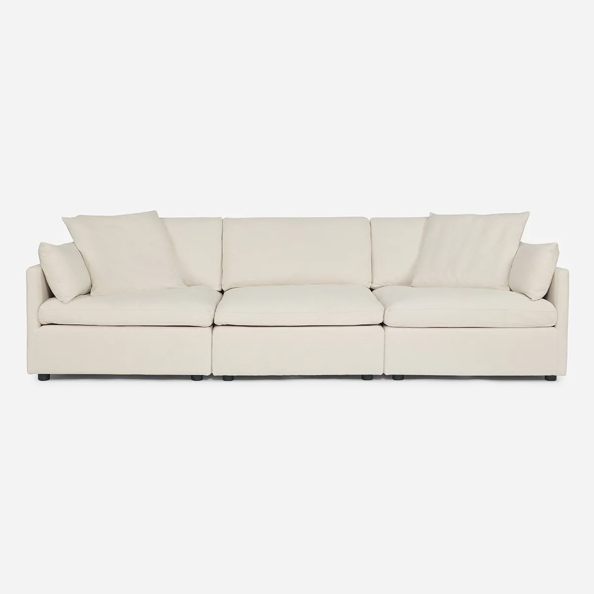 ROSEN - Sofá Seccional Rosen Georgia 3 piezas Tela Ivory