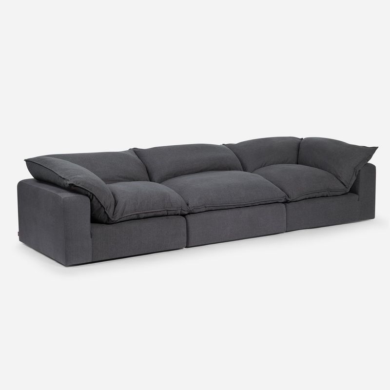 ROSEN - Modular Rosen Shanklin 2 Esquineros + 1 Butaca Tela Charcoal