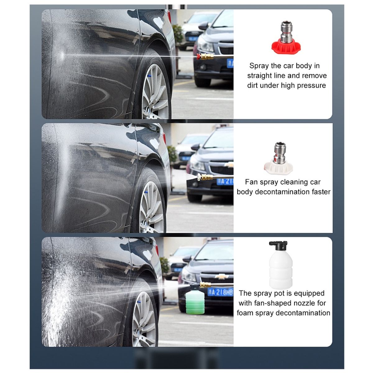 GENERICO - Hidrojet Portatil Lavadora Alta Presión Potente Moto Hogar