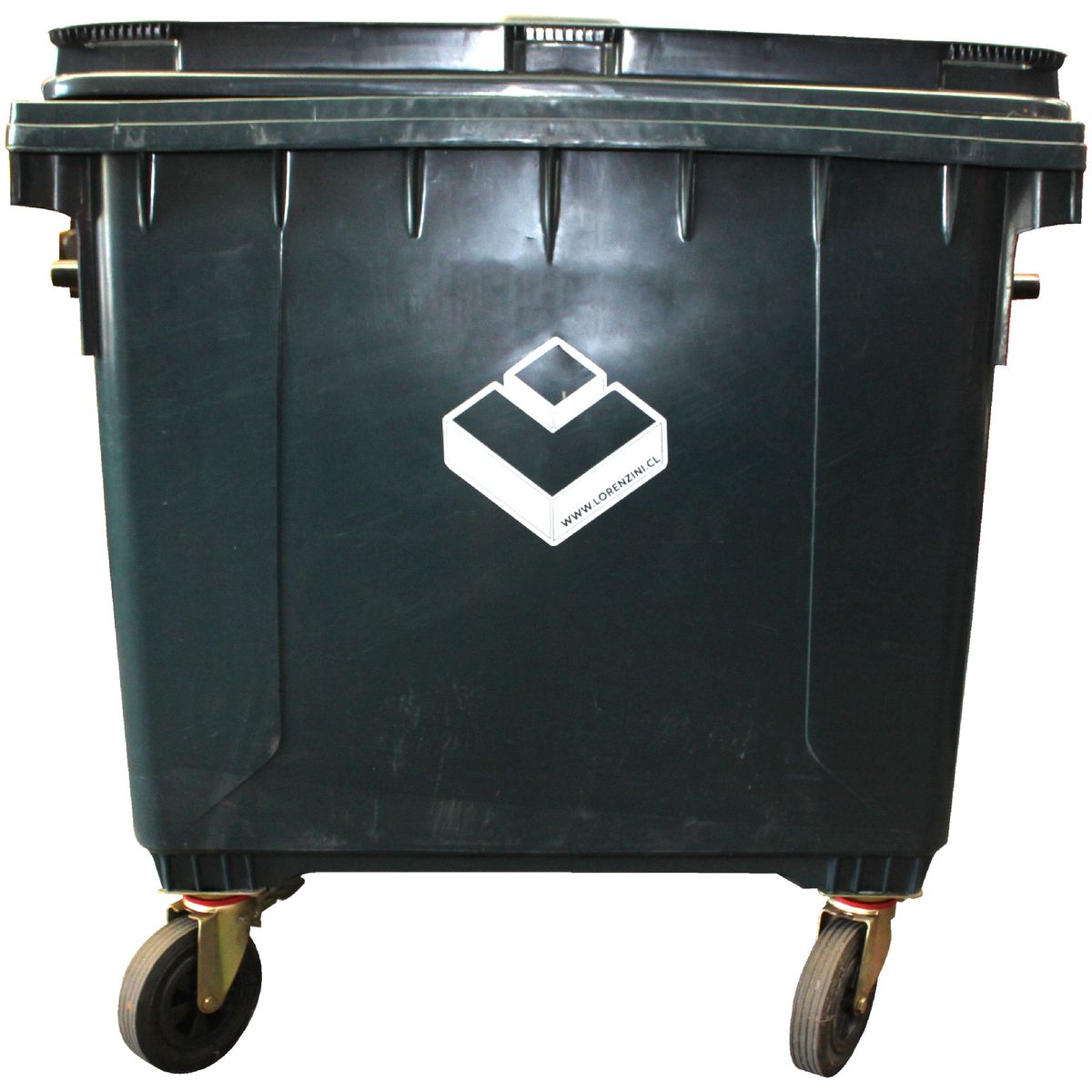 LORENZINI - Contenedor Basurero 1100 Lts Gris con ruedas