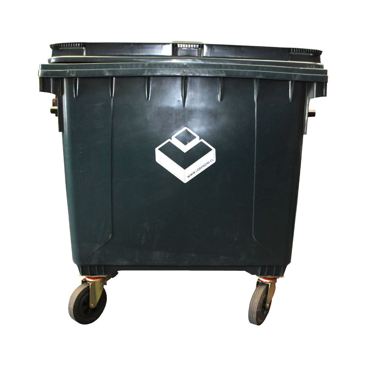 LORENZINI - Contenedor Basurero 1100 Lts Gris con ruedas