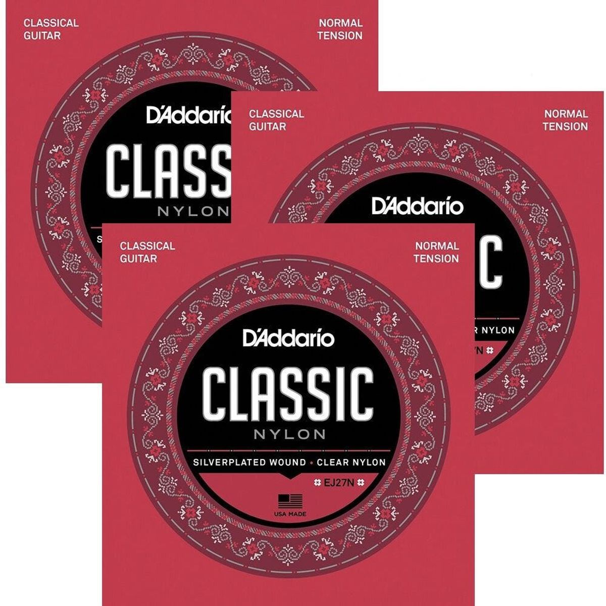 DADDARIO - DADDARIO EJ27N SET DE CUERDAS GUITARRA CLASICA NYLON