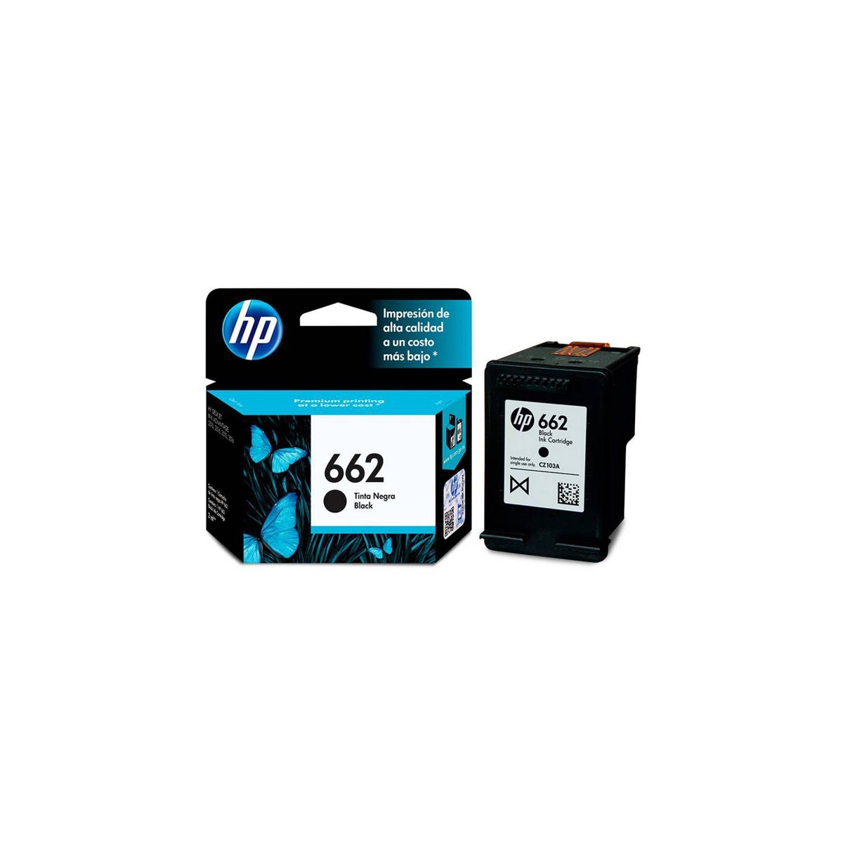 HP - Tinta HP 662 Negro Original CZ103AL
