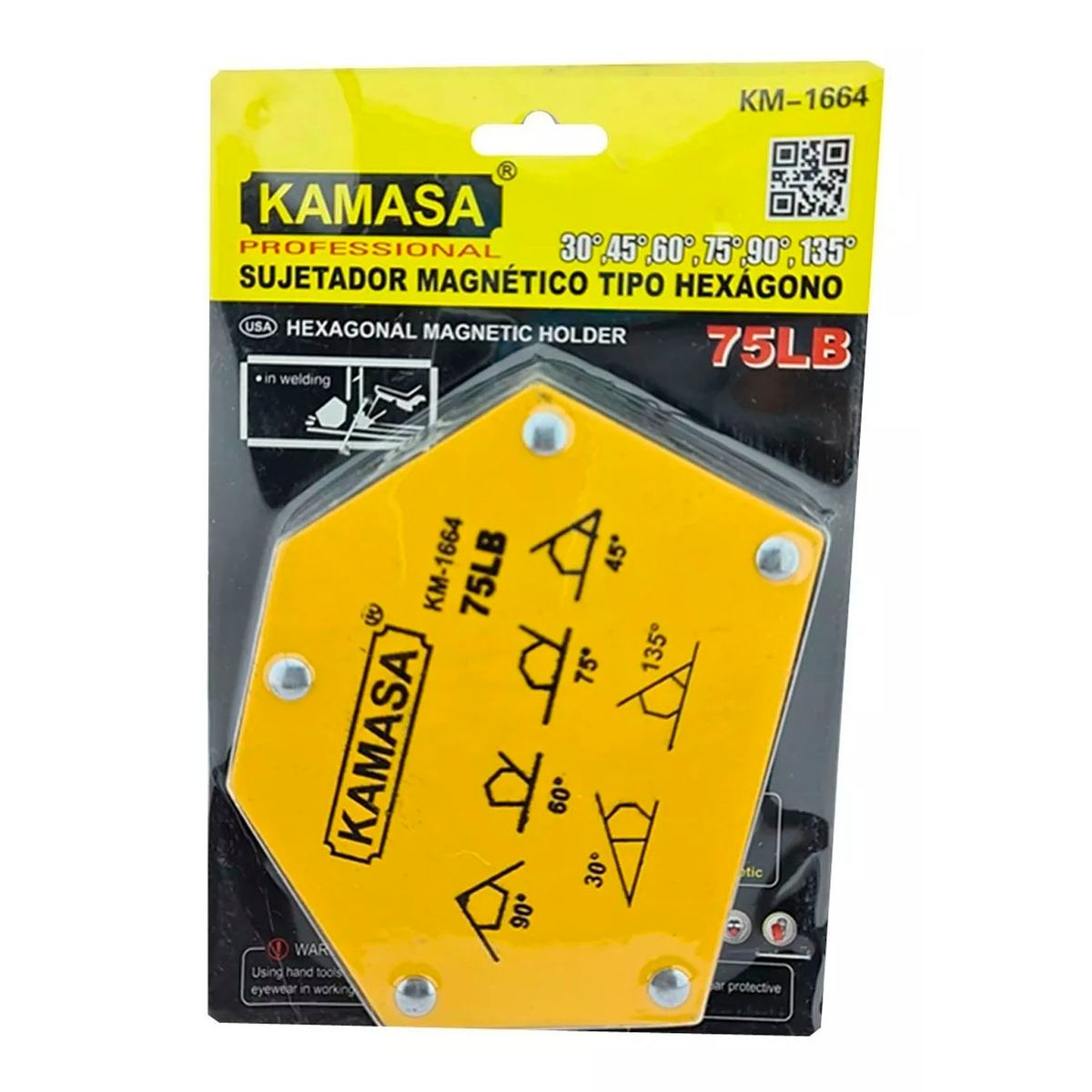 KAMASA - Escuadra Magnetica 75 Lbs Para Soldar Multi-angulo Kamasa