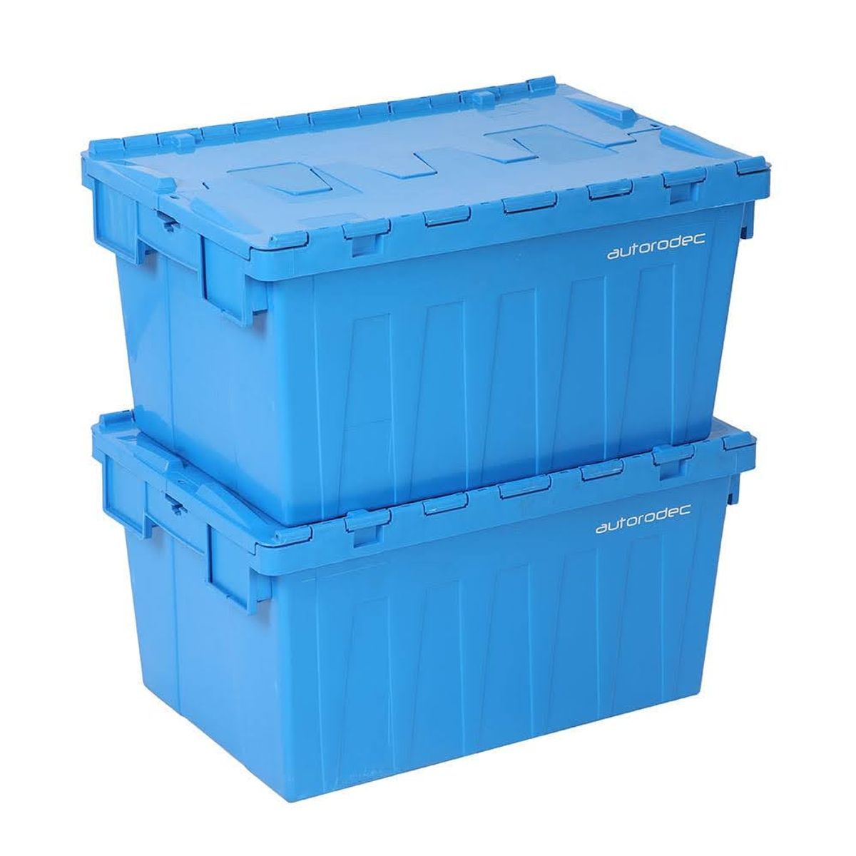 AUTORODEC - Pack de 2 cajas logísticas de 40 x 60 x 31.5 cm Azules