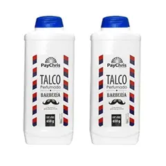 GENERICO - Pack 5 unid Talco Perfumado Barbería Peluquería Pay Chris 650g Gms