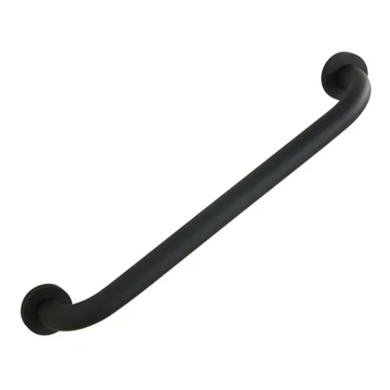 GENERICO - BARRA DE BAÑO ACERO INOXIDABLE NEGRO 40CM