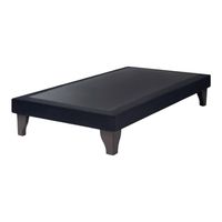 Base Europea para cama 1.5 plazas 105x190cm FELPA NEGRA