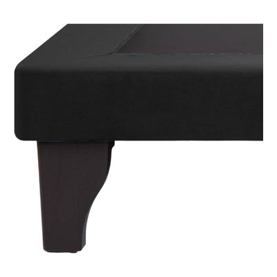 Imagen 2 del producto Base Europea para cama 1.5 plazas 105x190cm FELPA NEGRA