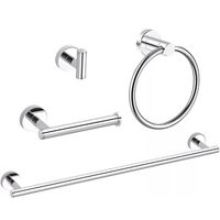 Set De 4 Accesorios De Baño Acero Inoxidable