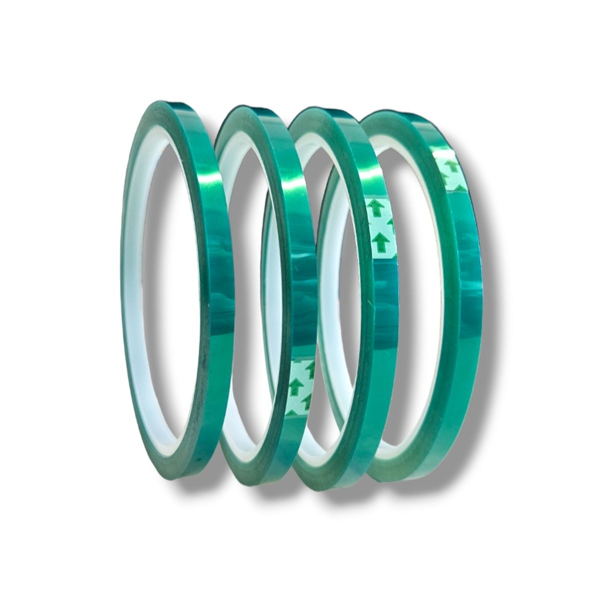 GENERICO - Cinta termica sublimación pack 4u color verde 5mm x 33mts