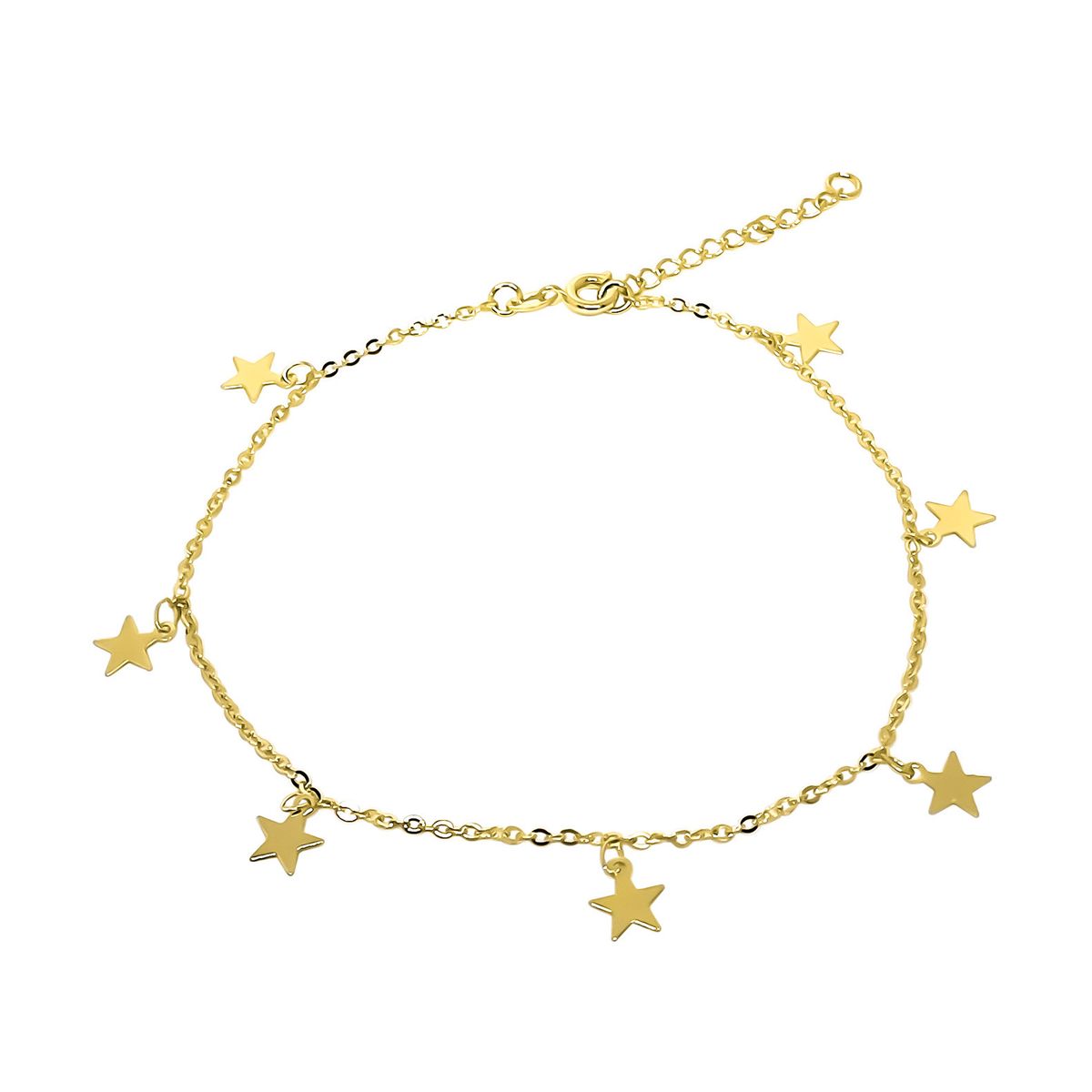 ANDREA COGGIOLA JOYAS - Tobillera 7 Estrellas Enchapado Oro 18K