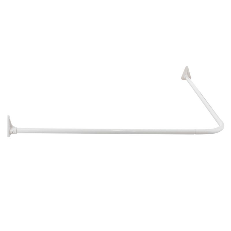 DUSCHY - BARRA CORTINA CURVA 90X90 CM BLANCO