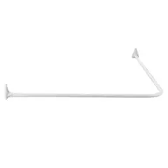 DUSCHY - BARRA CORTINA CURVA 90X90 CM BLANCO