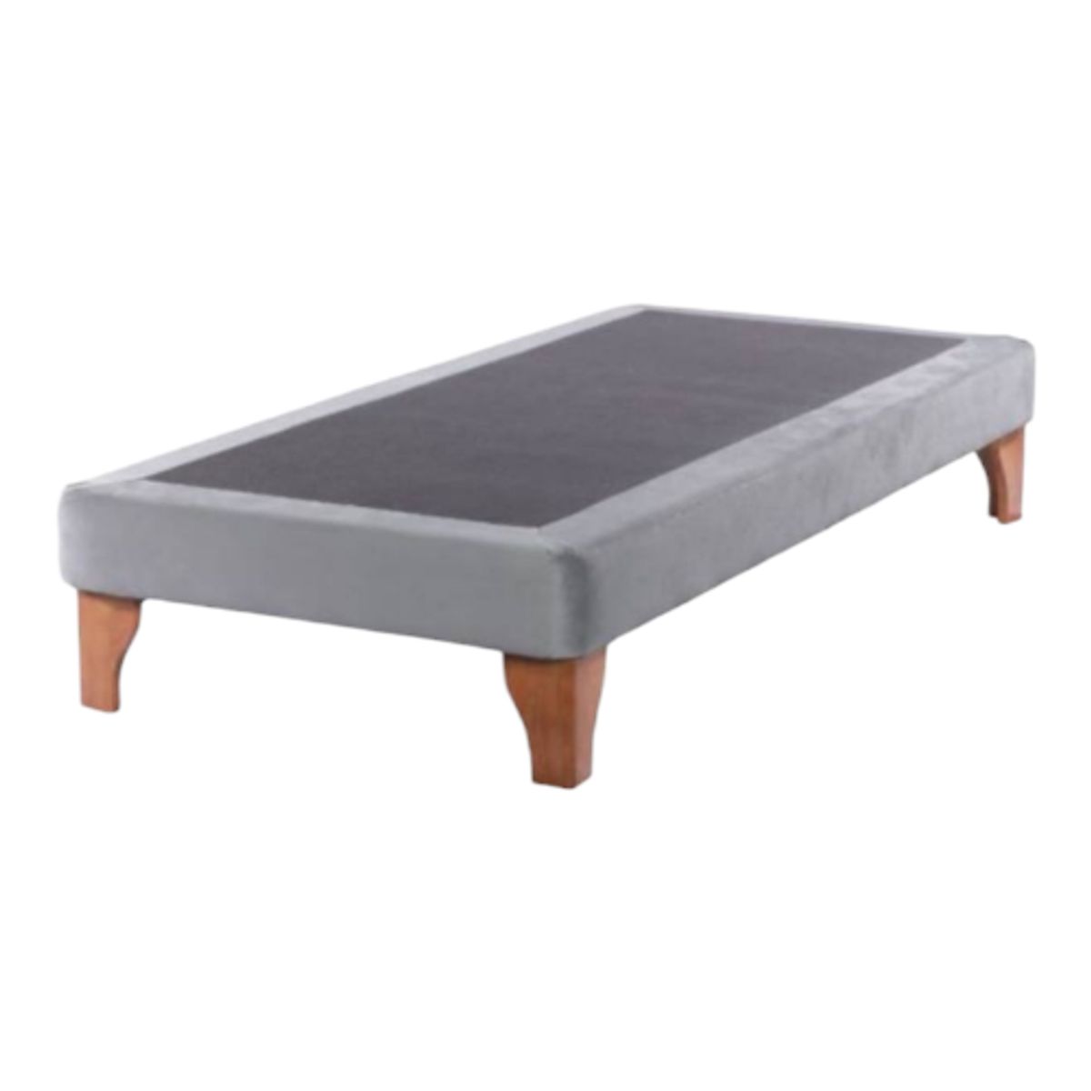 GENERICO - Base Europea para cama 1.5 plazas 105x190cm FELPA GRIS