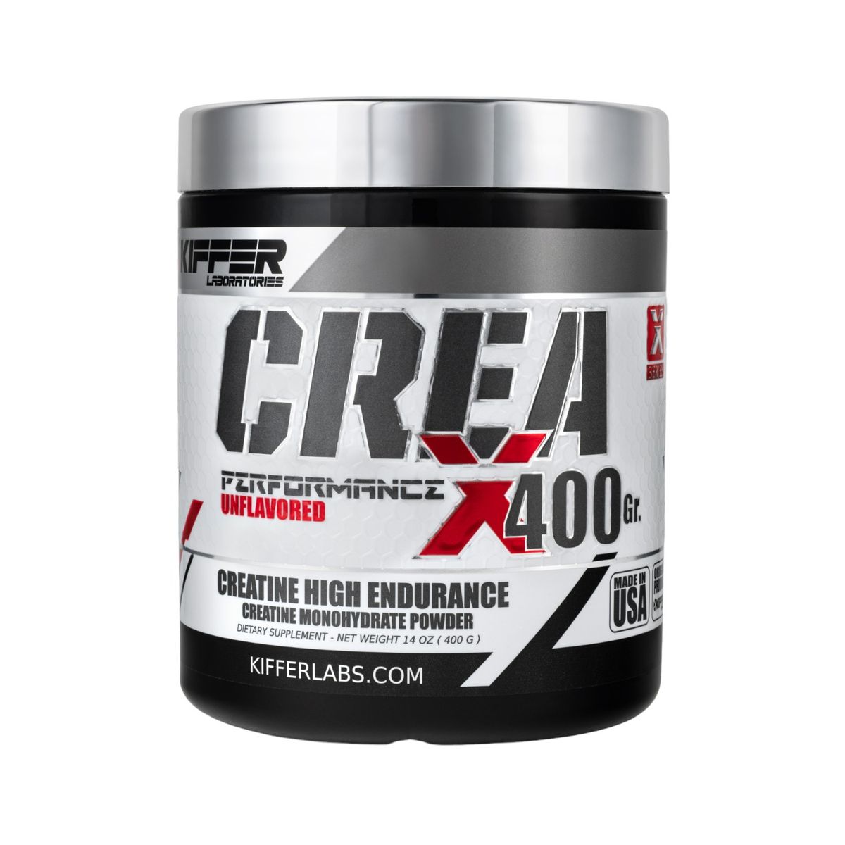 KIFFER - Creatina creax monohidratada 400 gr 80 servicios - Kiffer
