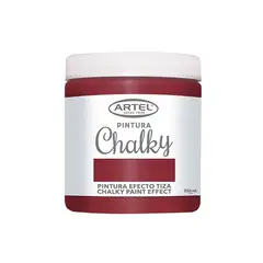 ARTEL - Pintura Chalky a la Tiza 250ml Rojo Cereza
