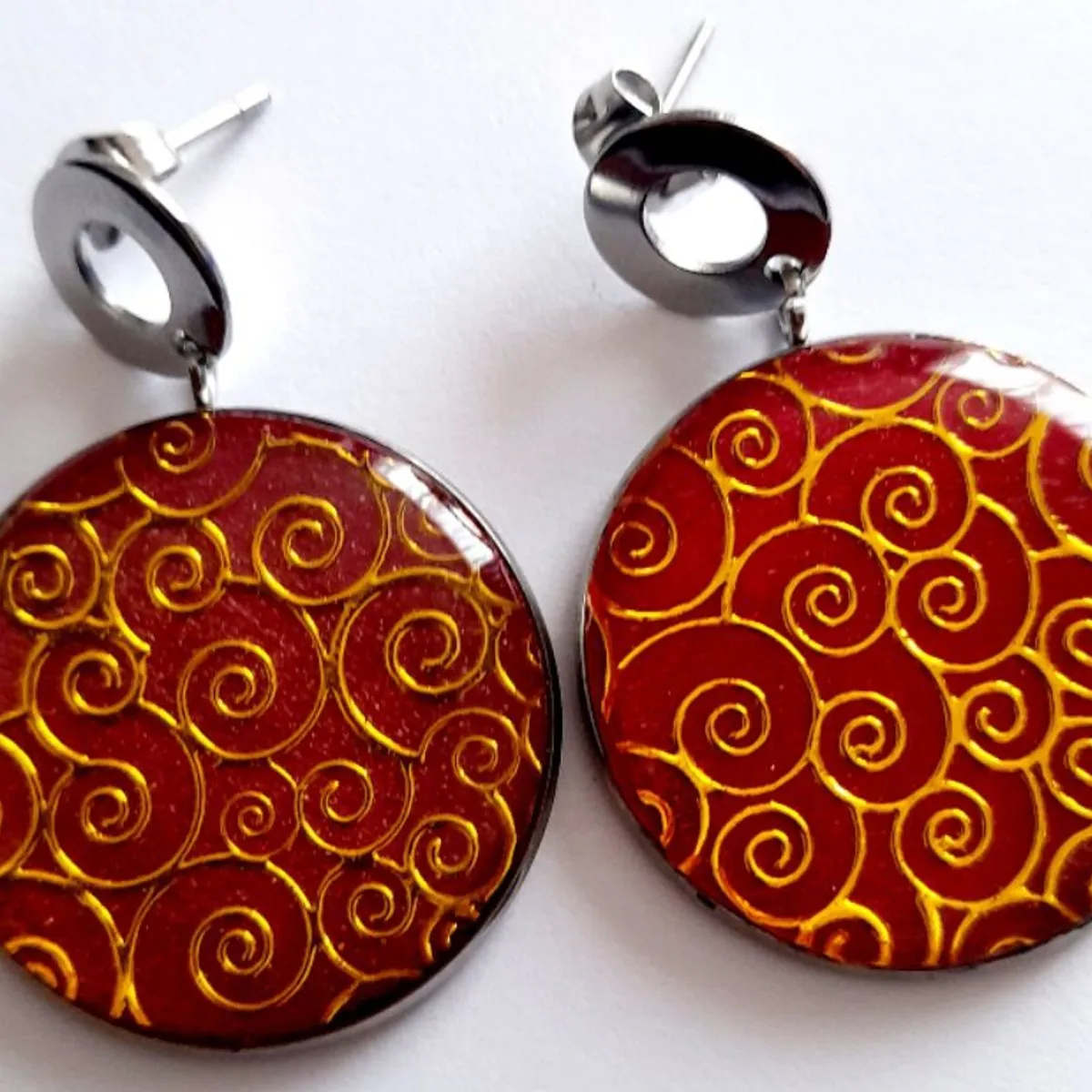 CATHALIFAUDJOYAS - aros diseño dorado cathalifaudjoyas