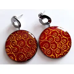 CATHALIFAUDJOYAS - Aros diseño dorado