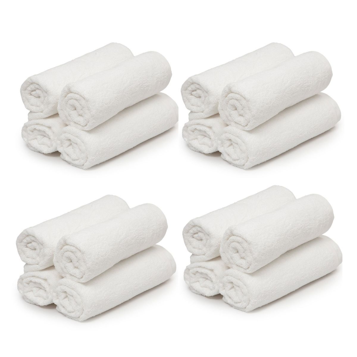 GENERICO - Pack X20 Toallas blanco microfibra peluquería 45x85 Gms