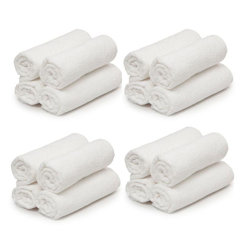 GENERICO - Pack X20 Toallas blanco microfibra peluquería 45x85 Gms