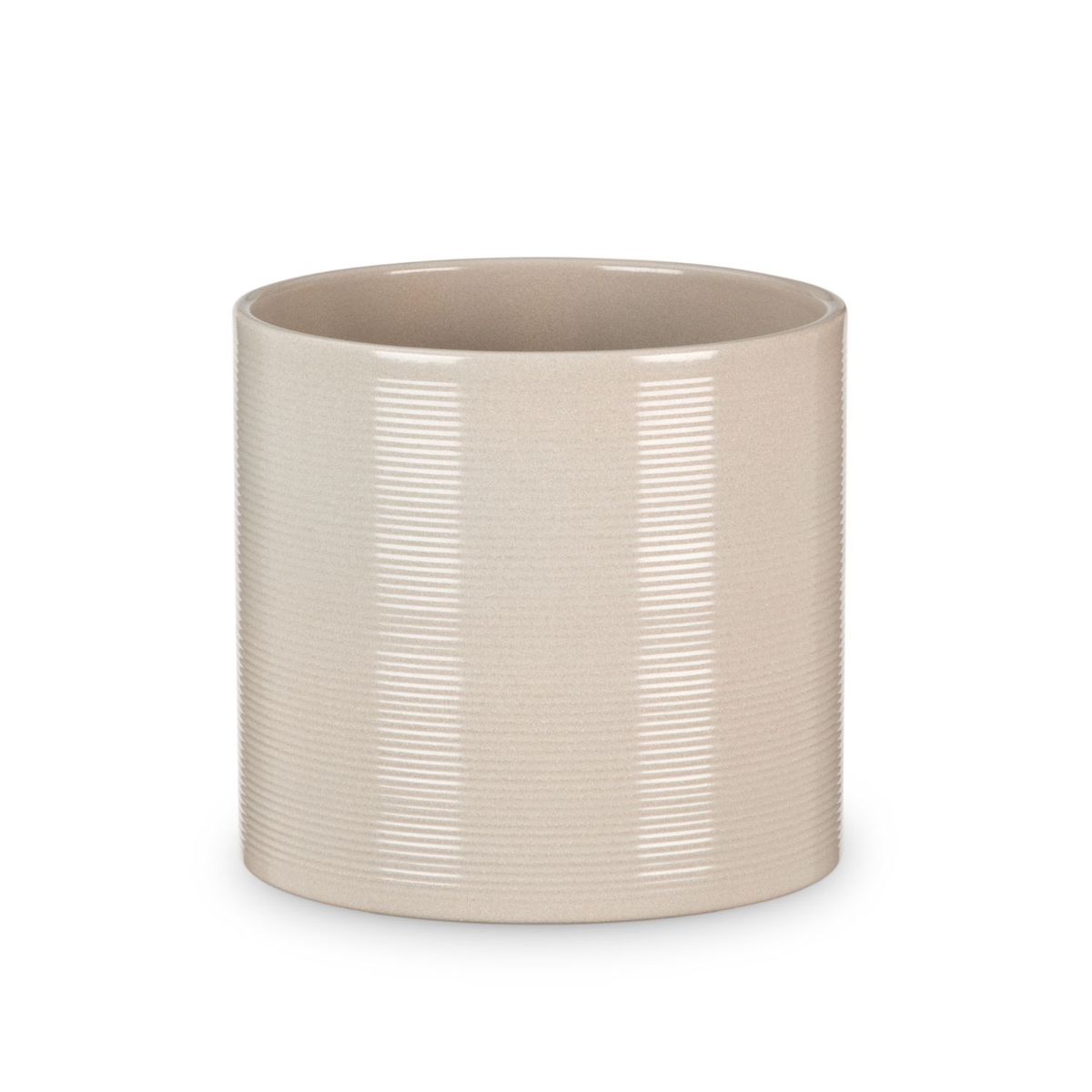 SCHEURICH - Macetero Cerámica 14 cm Café Claro