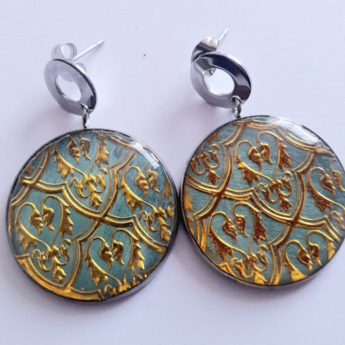 CATHALIFAUDJOYAS - aros diseño dorado CathalifaudJoyas