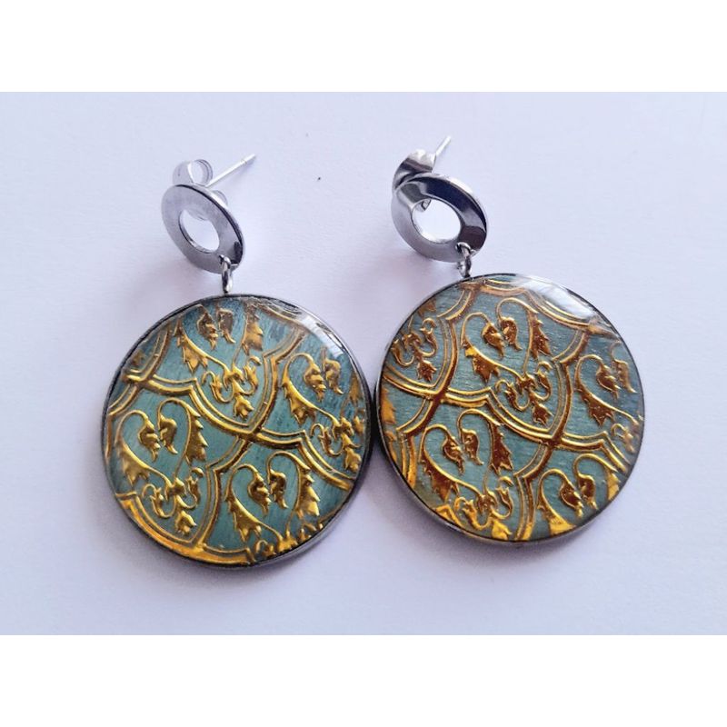 CATHALIFAUDJOYAS - aros diseño dorado CathalifaudJoyas