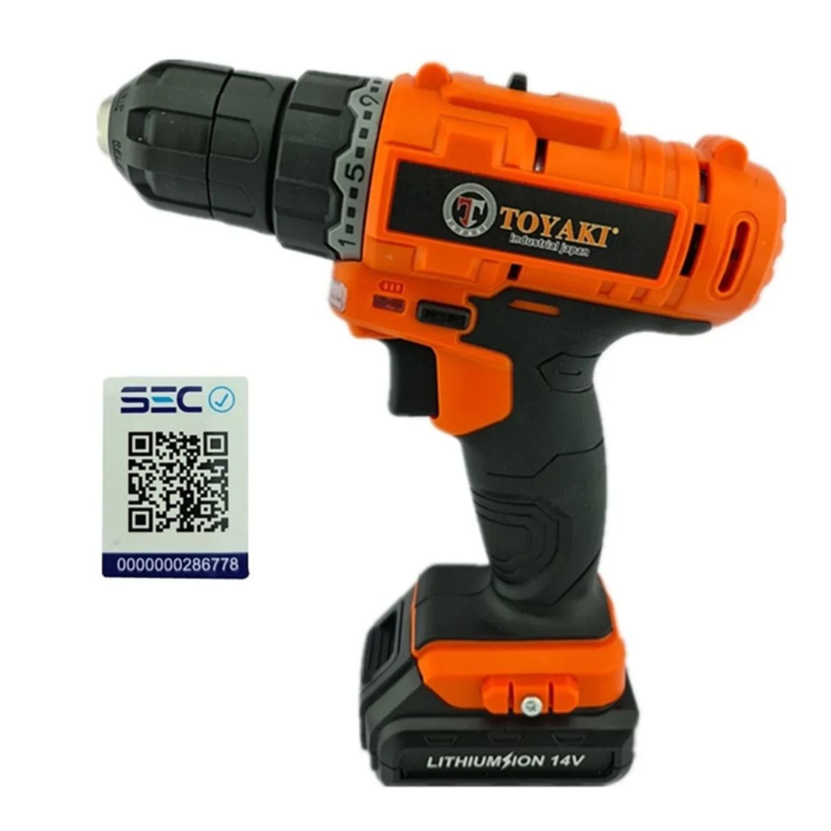 TOYAKI - Taladro Atornillador Inalambrico 10mm 14v Toyaki Tk-839