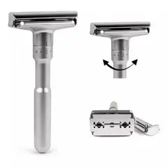 MAXCARE - Maquina De Afeitar Acero 10 Hojas Doble Rasuradora Gris