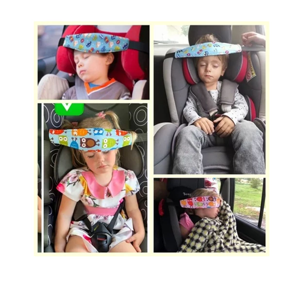 GENERICO - Soporte Sujeta Cabeza Para Silla De Auto Para Bebes Y Niños