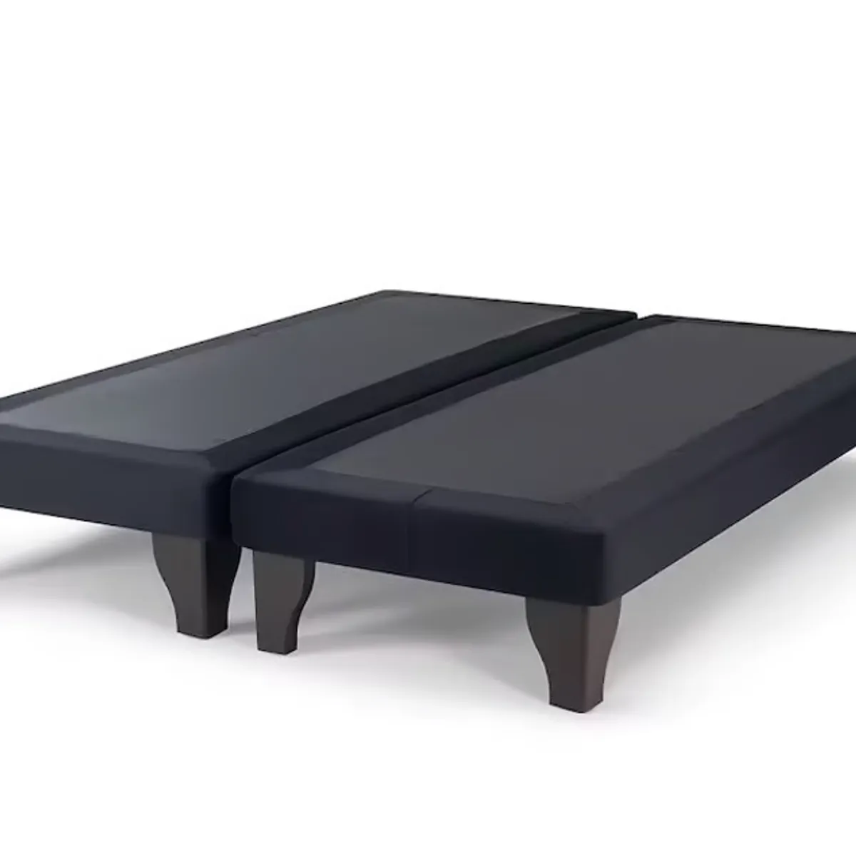 GENERICO - Base Europea para cama King 180x200cm FELPA NEGRA