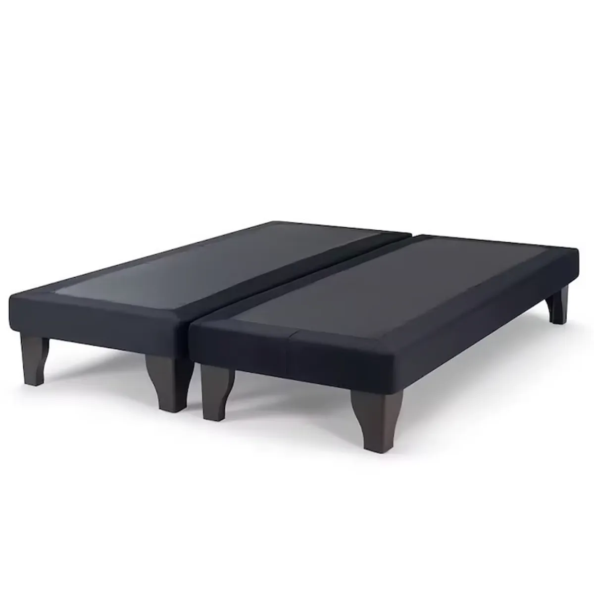GENERICO - Base Europea para cama King 180x200cm FELPA NEGRA