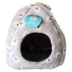 GENERICO - Casa Iglu Pequeña Mascotas Azul Gris O