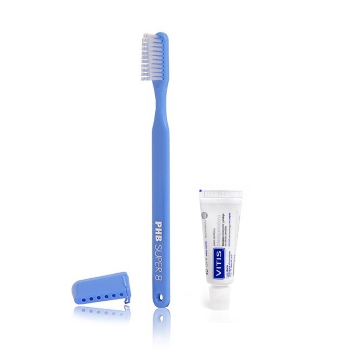 PHB - Cepillo PHB Súper 8 + Mini Pasta 15ml Pack x10 Unidades