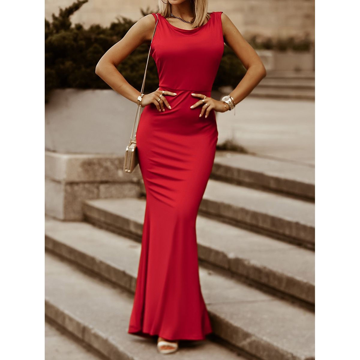 ARRAKASTA - Vestido espalda descubierta