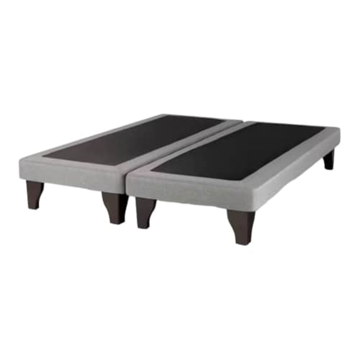 GENERICO - Base dividida  Europea para cama  2 Plazas 150x190cm  LINO GRIS