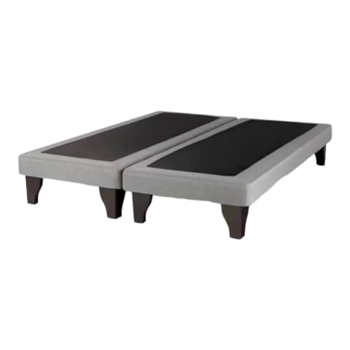 GENERICO - Base dividida  Europea para cama  2 Plazas 150x190cm  LINO GRIS