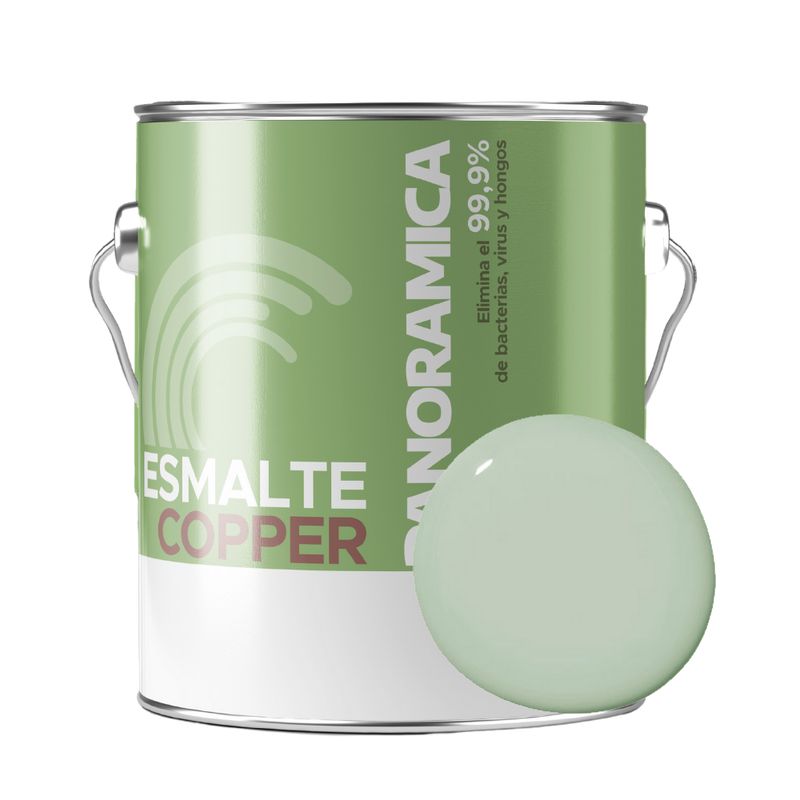 PINTURAS PANORAMICA LTDA - Esmalte al Agua Satinado Color Sur Mágico Galón