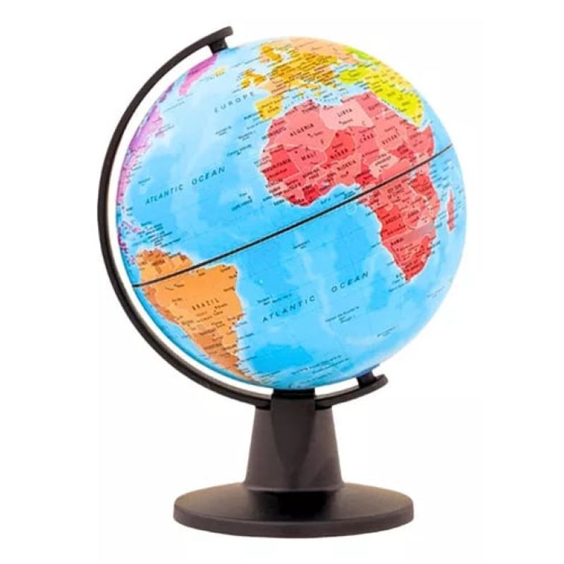 ADETEC - Globo Terráqueo Mapamundi Tecnodidattica Con Base 16 cm 1400