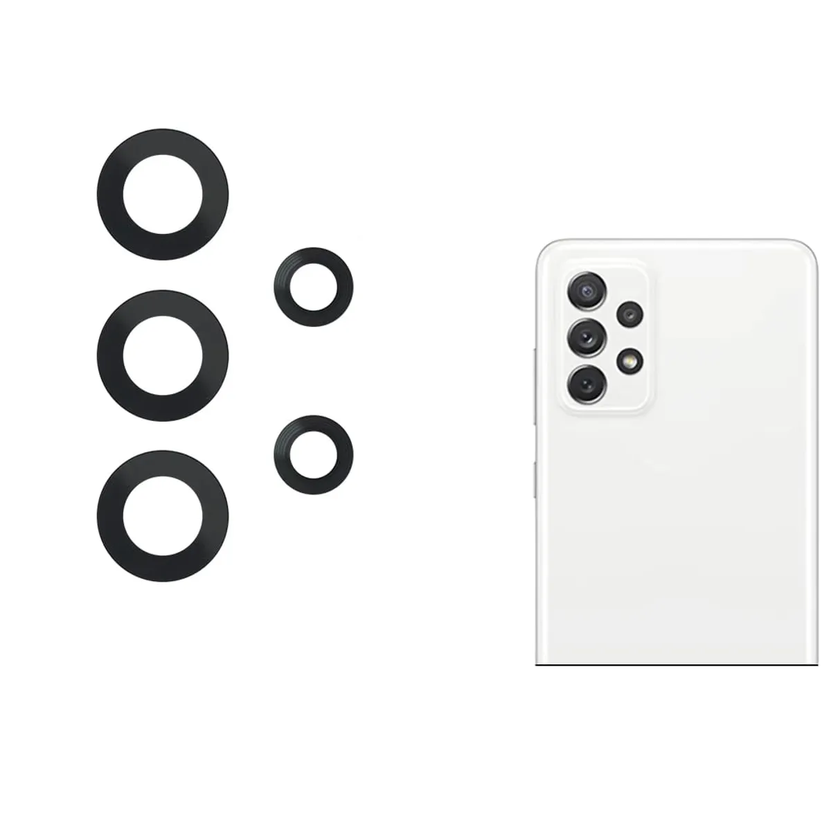 EON - Vidrio De Cámara Trasera Para Samsung Galaxy A72