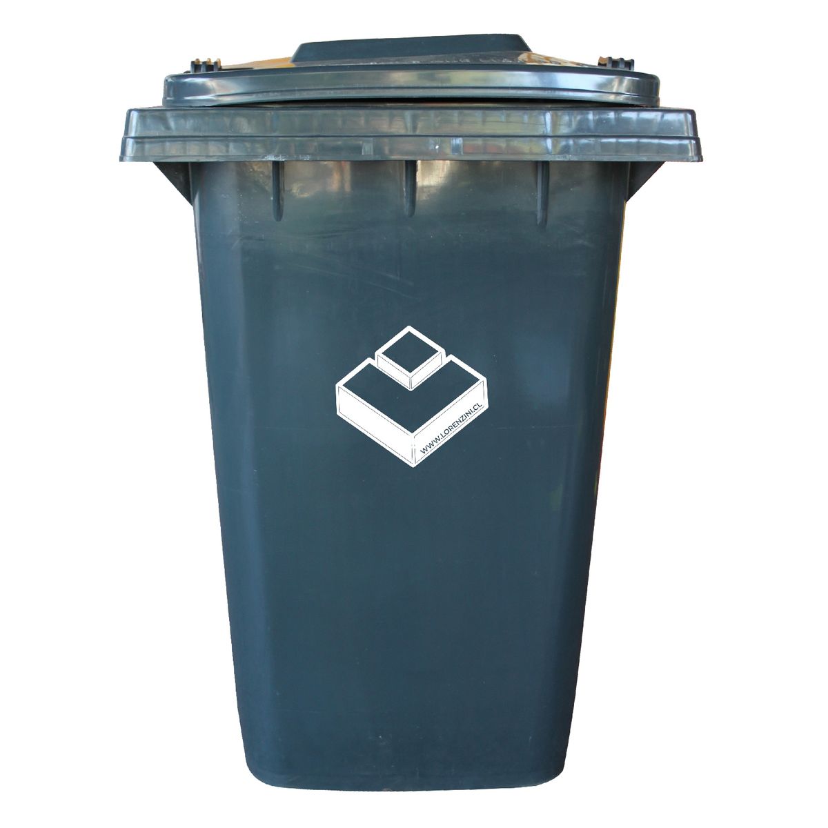 LORENZINI - Contenedor Basurero 360 Lts Gris con ruedas