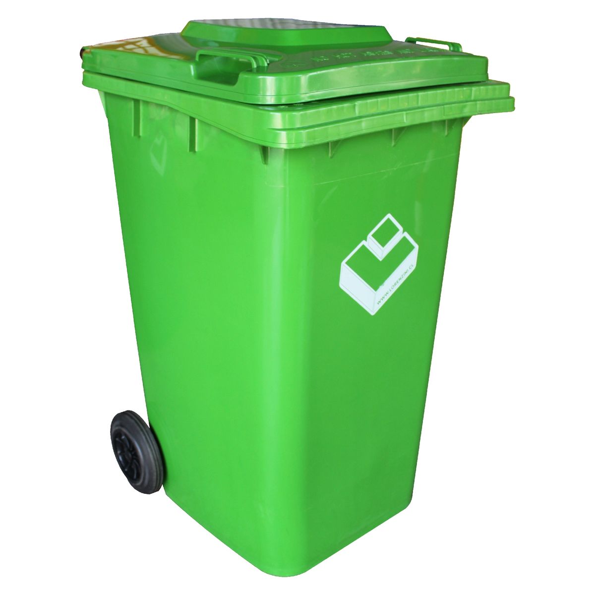 LORENZINI - Contenedor Basurero 240 Lts Verde con ruedas