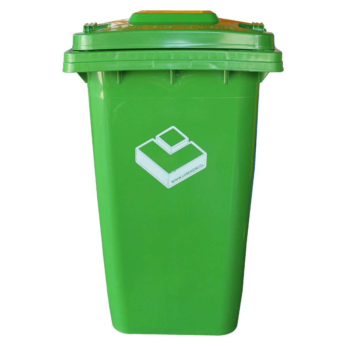 LORENZINI - Contenedor Basurero 240 Lts Verde con ruedas
