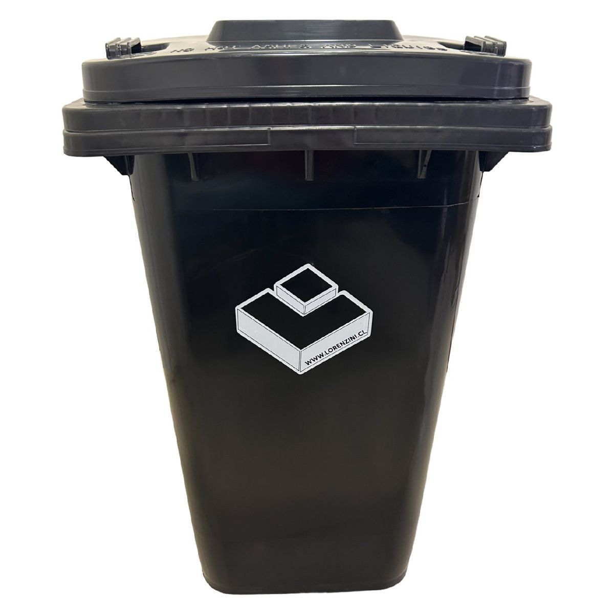 LORENZINI - Contenedor Basurero 240 Lts Negro con ruedas