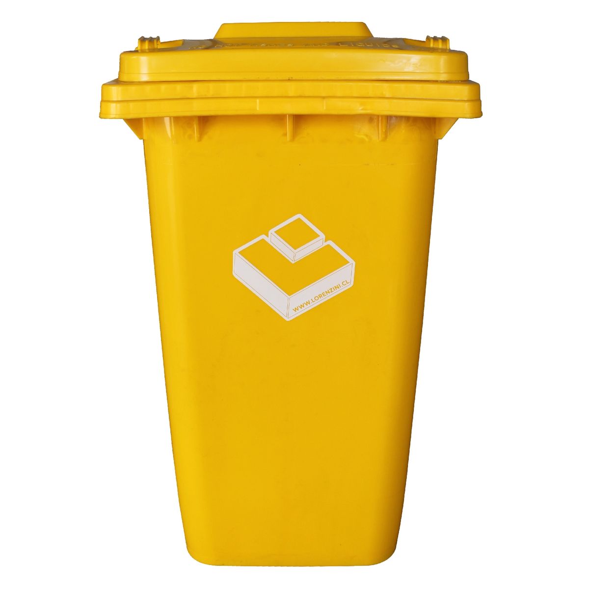 LORENZINI - Contenedor Basurero 240 Lts Amarillo con ruedas
